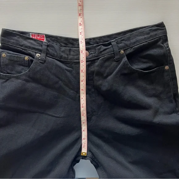 Levi’s 501 Men’s Denim Jeans Black Straight Leg Size 34W 32L *read description* - Picture 11 of 13